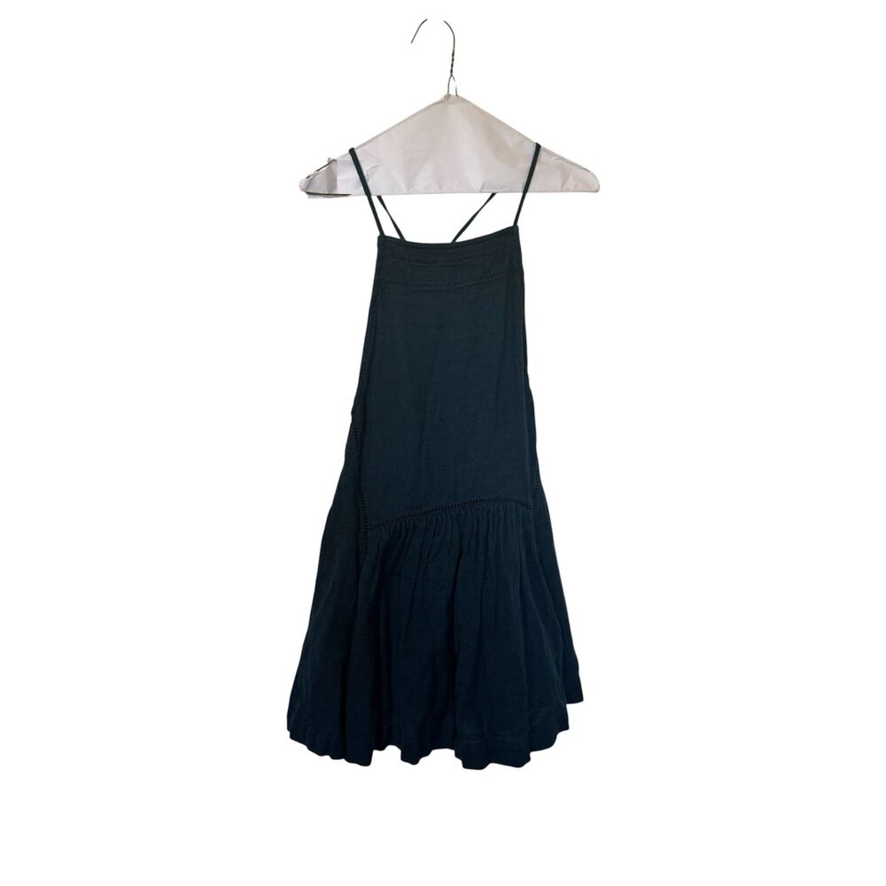 Free People Dark Teal Halter Top Mini Dress Women’s Size Extra Small
